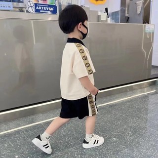 Bộ thun bâu bé trai