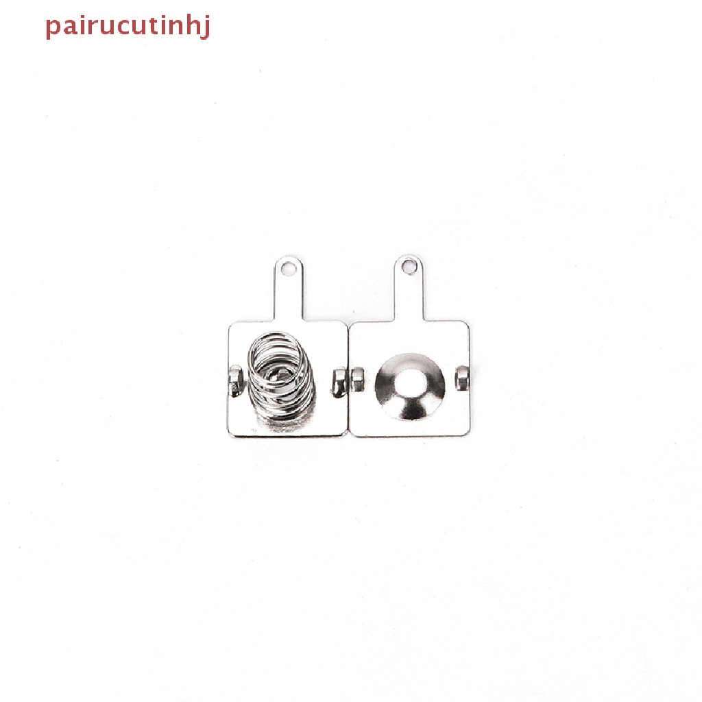 Set 10 Cặp Tấm Lò Xo Kim Loại Màu Bạc Chuyên Dụng Cho AA AAA 14.5mm * 9mm VN