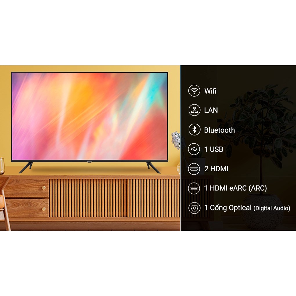Smart Tivi Samsung UA65AU7002-tivi 65 inch 4K-kết nối internet wifi-bảo hành 12 tháng toàn quôc | BigBuy360 - bigbuy360.vn