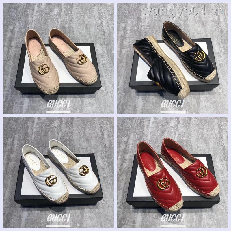 Giày GUCCI Đế Bệt Bện Thủ Công Thời Trang Mới Nhất Cho Nữ