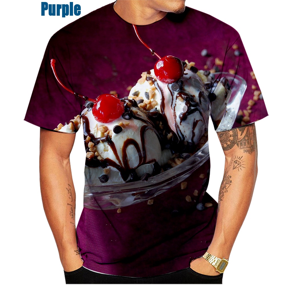 Áo Thun Ngắn Tay In Họa Tiết 3D Thời Trang Mùa Hè 2022 Dành Cho Nam