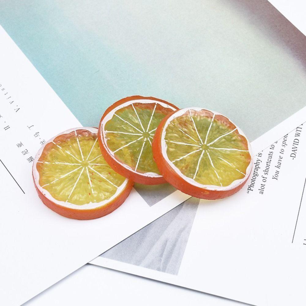 ANEMONE Mô Hình Lát Chanh Giả Mini Bằng Nhựa Trang Trí Sổ Tay Cho Bé