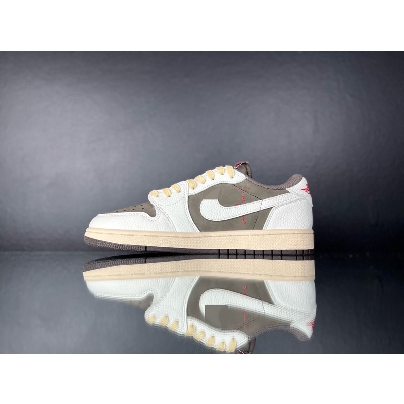 Giày Thể Thao Sneaker Air Jordan Travis Scott Reverse Mocha Low Da Nubuck | Tặng Kèm Bộ Quà Tặng