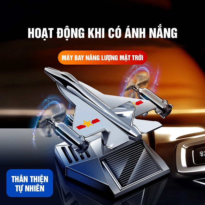 Nước Hoa Ô Tô Năng Lượng Mặt Trời Mô Hình Máy Bay Chiến Đấu, Khuếch Tán Hương Thơm, Khử Mùi Ô Tô 3