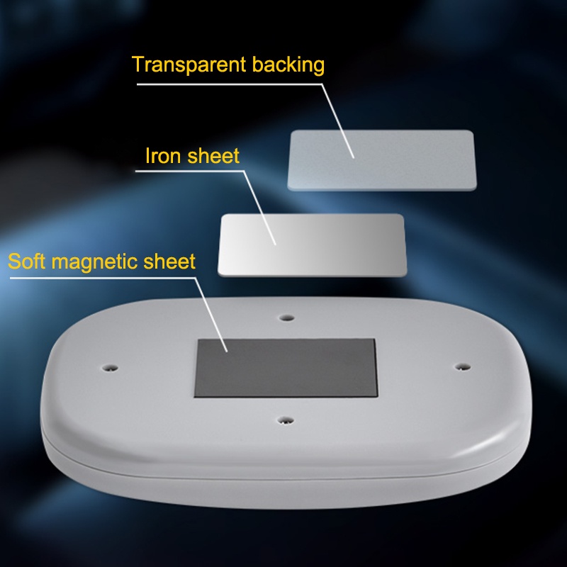 Đèn Led Gắn Trần Xe Hơi Bằng Kim Loại Hít Nam Châm Có Thể Sạc Lại Bằng Cổng USB Nhiều Màu Sắc