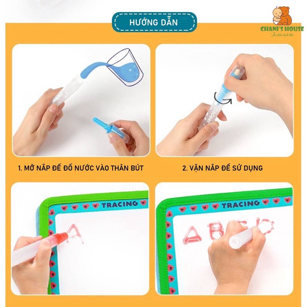 ĐỒ CHƠI TÔ MÀU BÚT NƯỚC MIDEER CHO BÉ TRAI VÀ BÉ GÁI