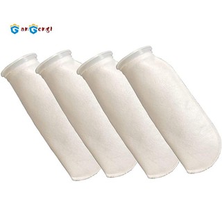 4 Packs of Filter Socks, 200 Micrometres, for Fish Tank/Saline Aquarium, Pond, for Sump/Overflow
