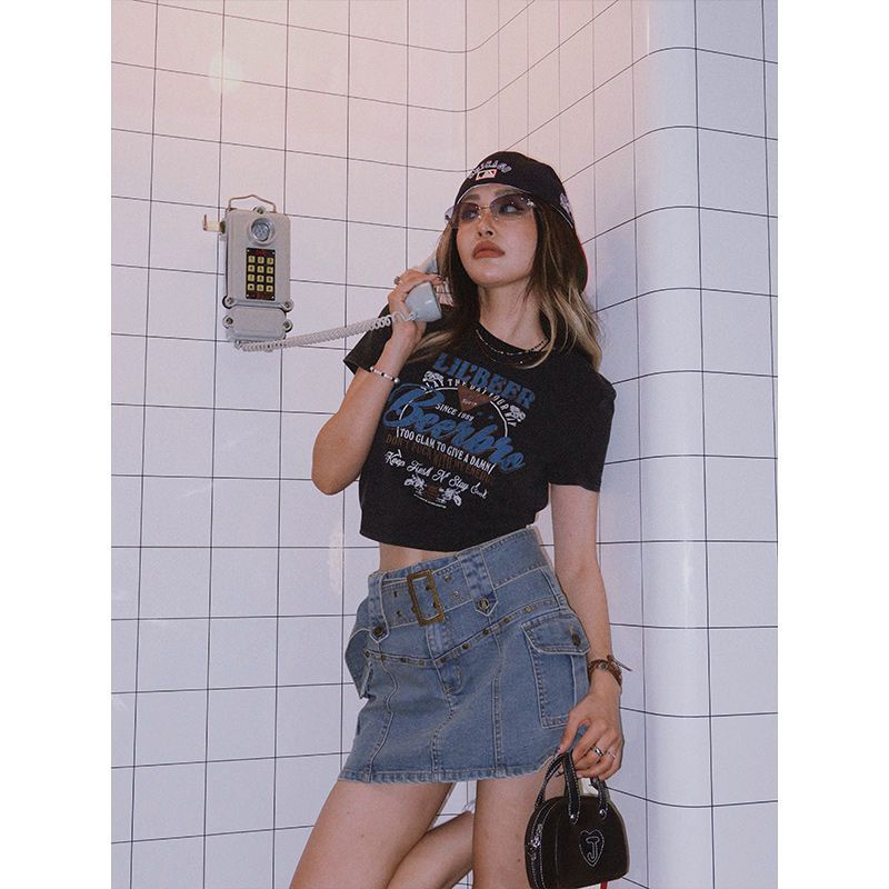 COZOK Áo Thun Ngắn Tay In Họa Tiết Thời Trang Trẻ Trung