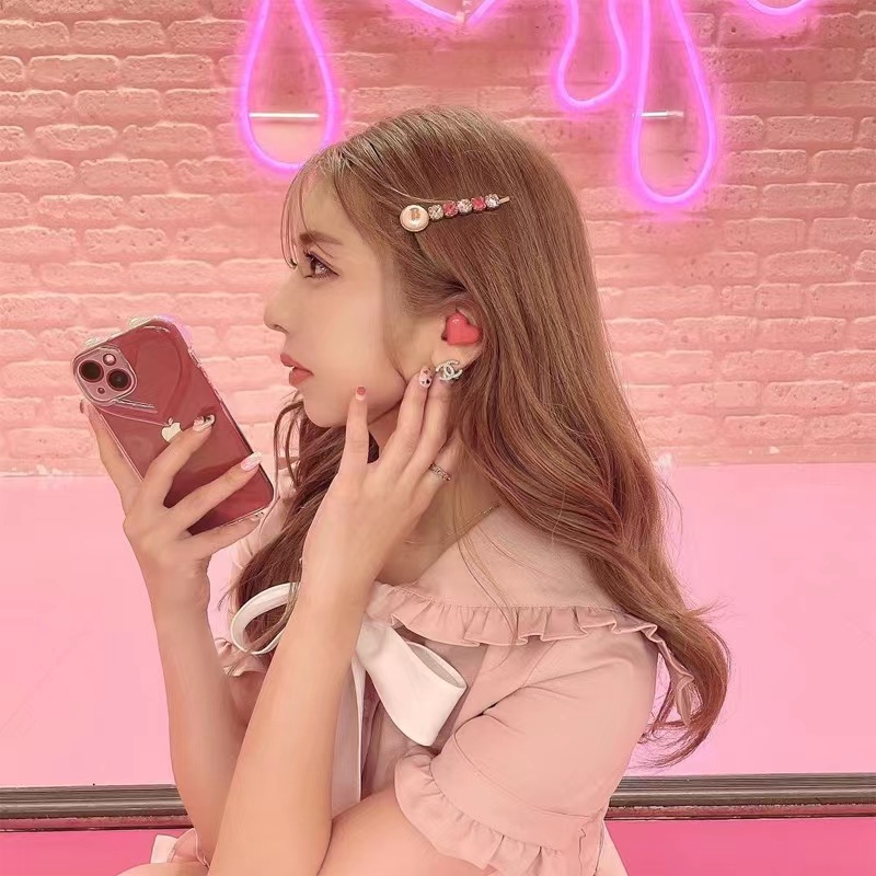 Tai Nghe Bluetooth Không Dây Hình Trái Tim Phong Cách Nhật Bản
