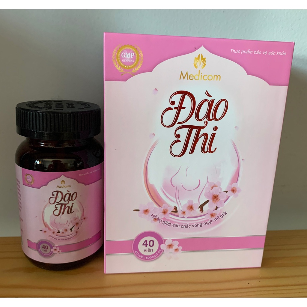 Viên uống nở ngực Đào Thi hộp 40 viên