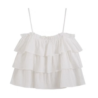 Áo croptop bèo 3 tầng