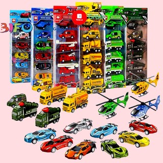 Đồ chơi set 6 xe ô tô mô hình công trình xây dựng cho bé thoả sức sáng tạo