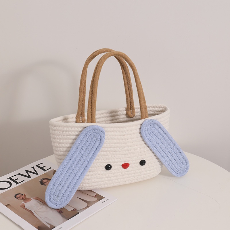 Túi Xách Vải cotton Dệt In Hình Chó cinnamon Dễ Thương Cho Nữ