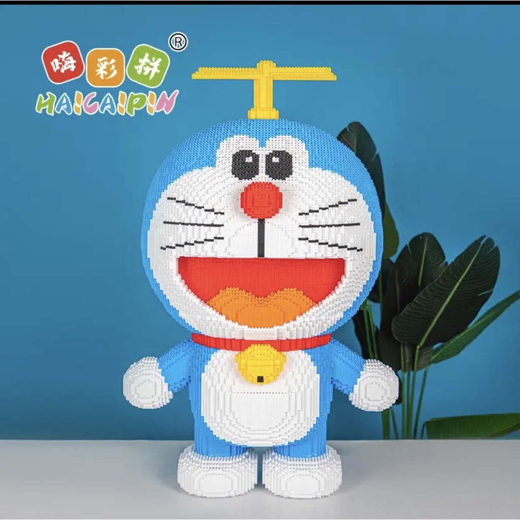 Xếp hình doremon bơ cỡ lớn 52cm-65cm xếp hình Đồ chơi lắp ráp mô hình nano 3D