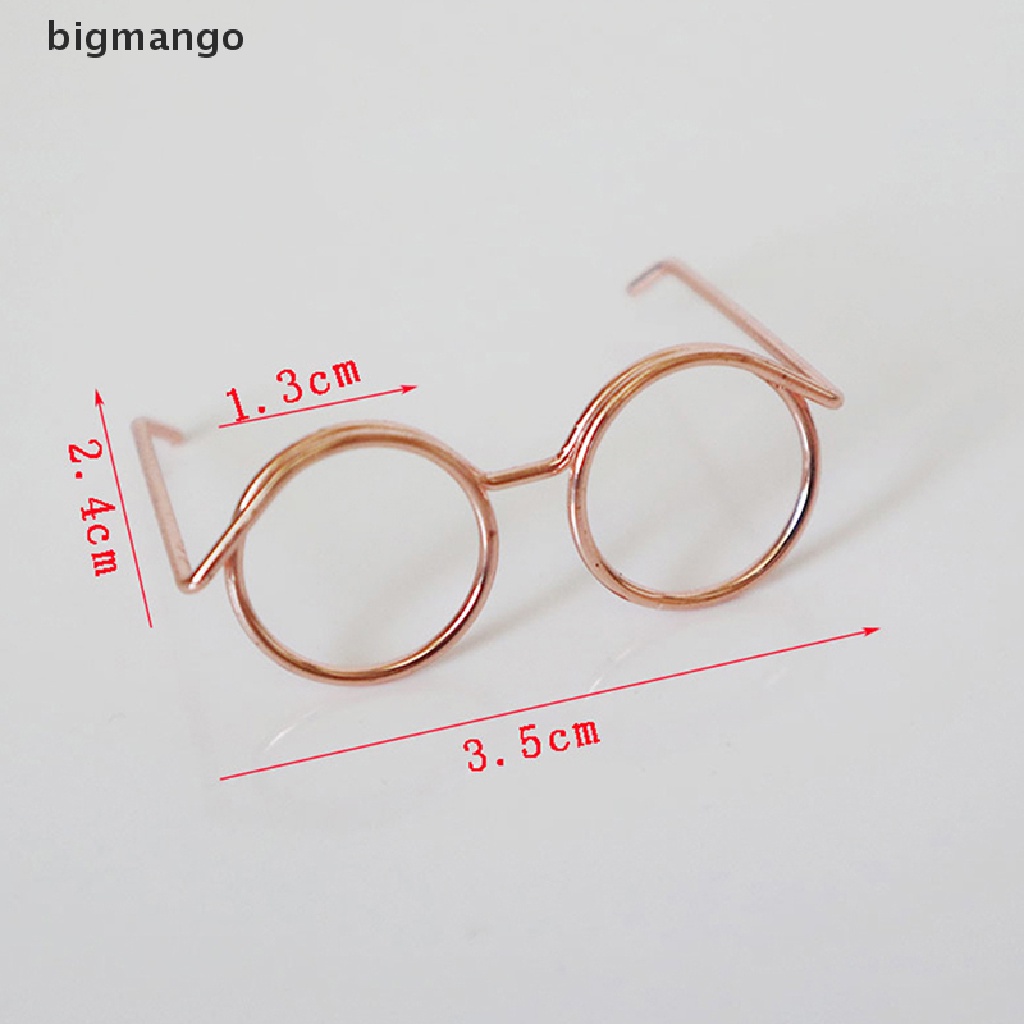 Kính Mắt Gọng Nhựa 3.5cm Trang Trí Nhà Búp Bê