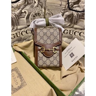 Túi đeo chéo Gc da cho nam nữ - Túi minibag Gc da phối vải dệt cao cấp - Túi Gc Fullbox