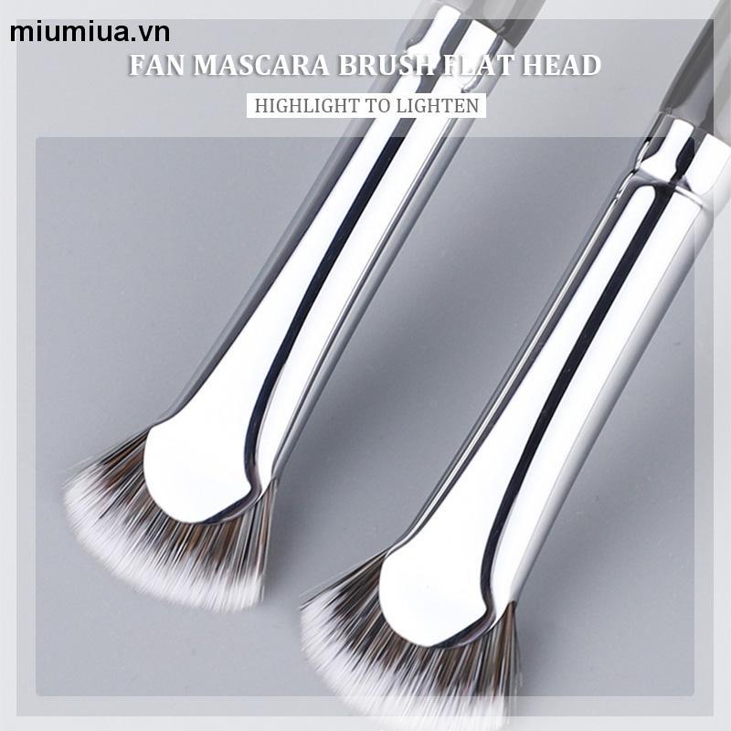 miumiuaCọ Trang Điểm Lông Mi / Bắt Sáng Đầu Cọ Mềm Hình Quạt