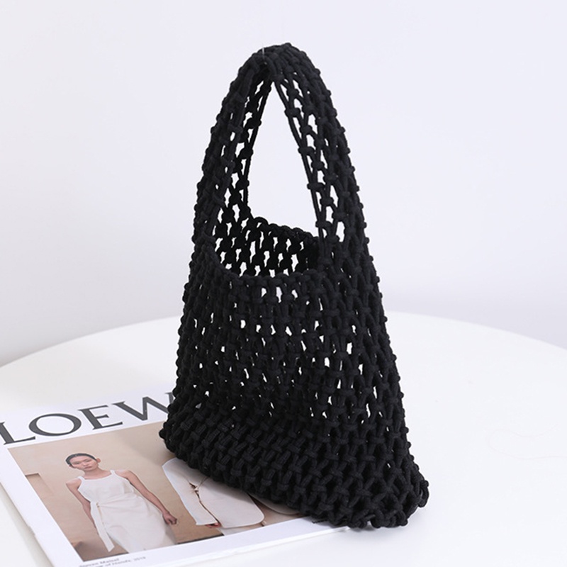 Ielgy Túi Lưới Câu Cá cotton Màu Sắc Kẹo Ngọt Phong Cách Hàn Quốc Cho Nữ