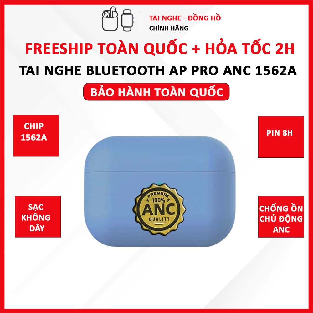Tai Nghe Bluetooth Pro ANC 1562A | Tai Nghe Có Chống Ồn Chủ Động, Xuyên Âm | Hỗ Trợ Sạc Không Dây - MobileCity