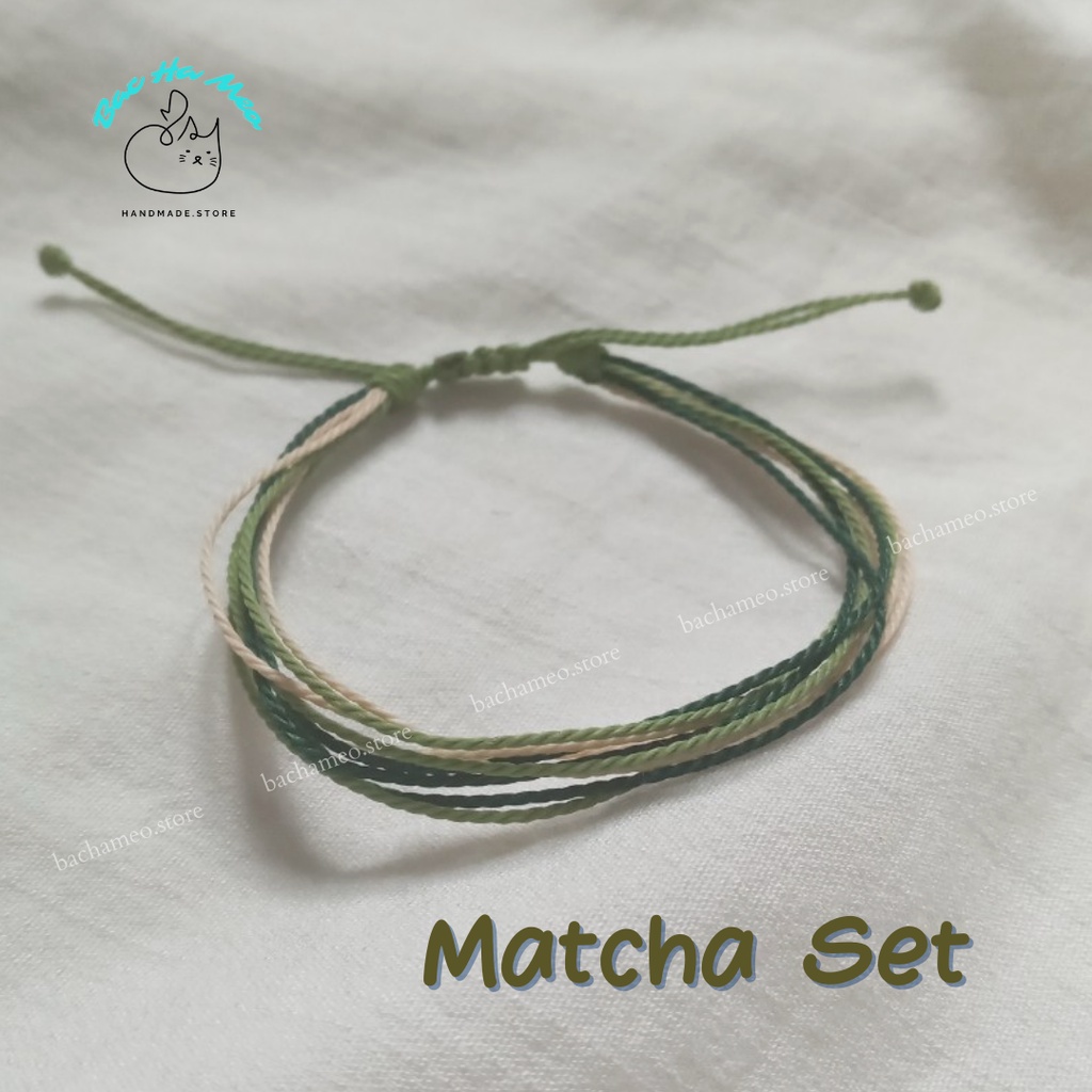 Set vòng tay waterproof - MATCHA SET  - BacHaMeo Store