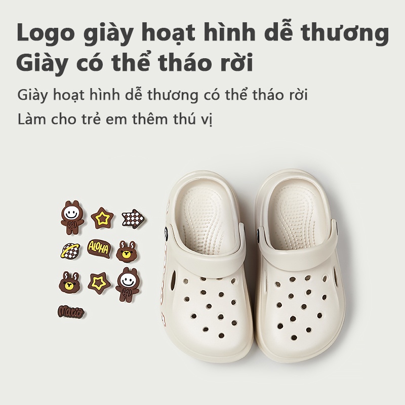 Cheerful Mario Dép Crocs Đi Trong Nhà Tắm Chống Trượt Cỡ Lớn In Hình Mario Thời Trang Mùa Hè Cho Bé
