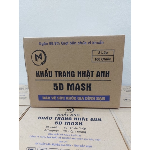 Khẩu trang y tế kháng khuẩn 5D mark