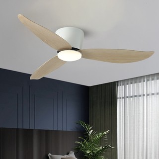 Quạt trần đèn,quạt mini 3 cánh trang trí chung cư trần thấp phòng khách - phòng ngủ hiện đại có điều khiển từ xa