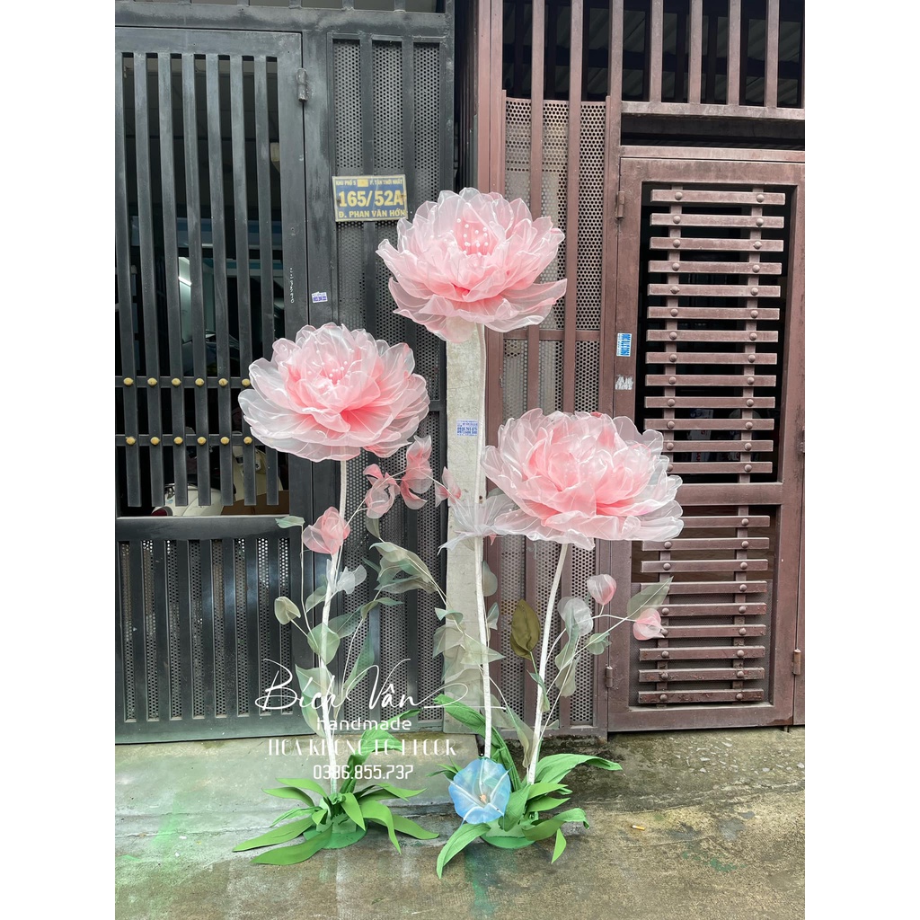 Set 3 Bông Hoa Vải Khổng Lồ Trang Trí