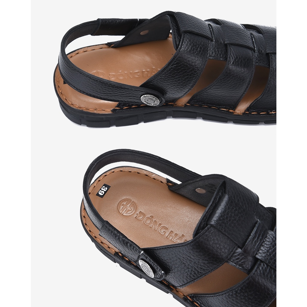 Giày sandal rọ Đông Hải quai đan 3 bản mũi tròn - S1138