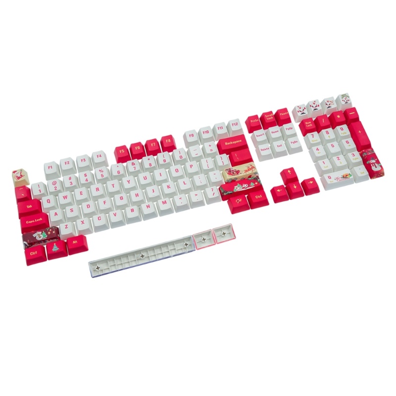 Bàn Phím Cơ OEM PBT 108 Phím Họa Tiết Giáng Sinh Cho 61 / 64 / 68 / 75 / 84 / 87 / 96 / 104 / 1
