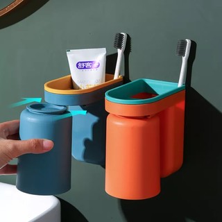 Kệ Nhà Tắm, Giá Đựng Cốc Và Bàn Chải Đánh Răng Khay kệ gài cốc đánh răng kem đánh răng - Hộp đựng kem