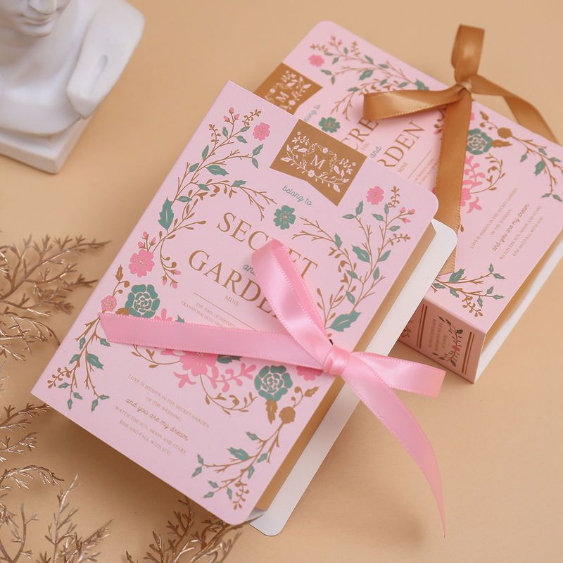 Vỏ Hộp Quà Mini Secret Garden Đựng Quà Tặng Size Nhỏ Vỏ hộp Tự Gấp DIY Xinh Xắn Tặng Bạn Bè Người Thân Yêu