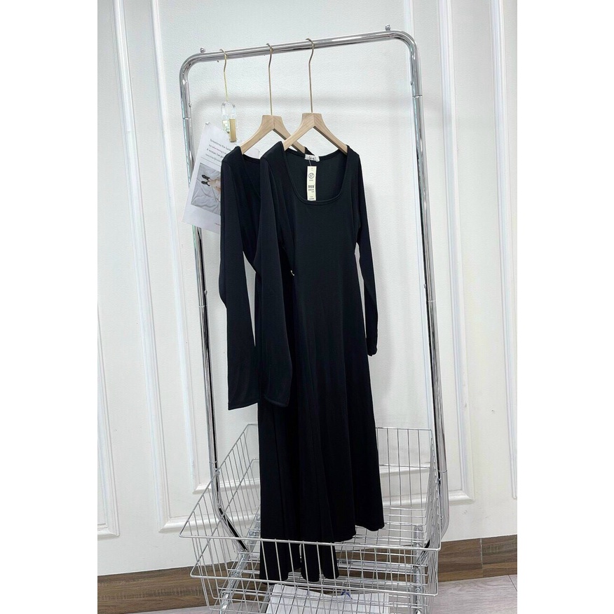 Đầm nữ dáng dài đi chơi, đầm tiểu thư dự tiệc cưới xinh xắn tôn dáng với chất vải thun gân cao cấp