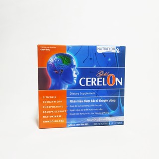 Hoạt Huyết Dưỡng Não Cerelon Gold - Giúp Tăng Cường Tuần Hoàn Máu Não - Giảm Tai Biến Mạch Máu Não - Hộp 100 Viên