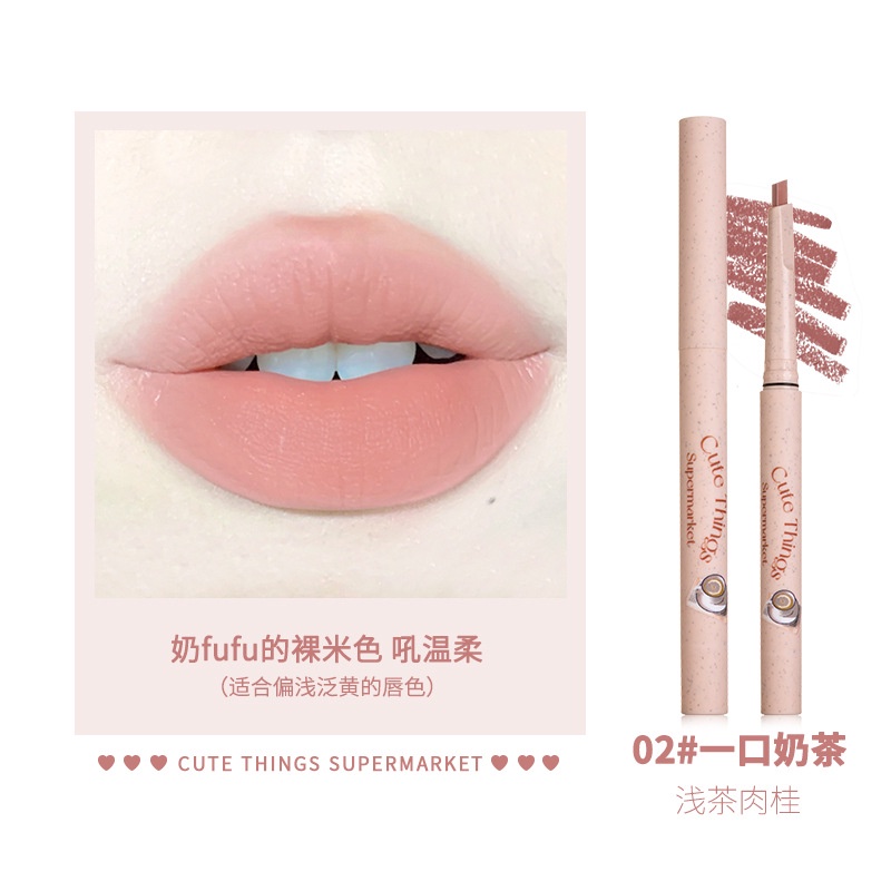 Flortte Son Môi Kiêm Chì Kẻ Viền Môi Lâu Trôi Và Chống Thấm Nước Dành Cho Nữ