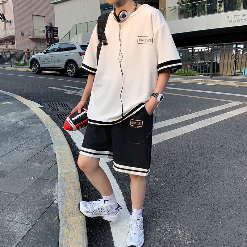 Bộ Quần Áo Thun Nam Mùa Hè "HNBLET" Style Hàn Quốc Trend 2024 sozo SET NAM 90000161C5