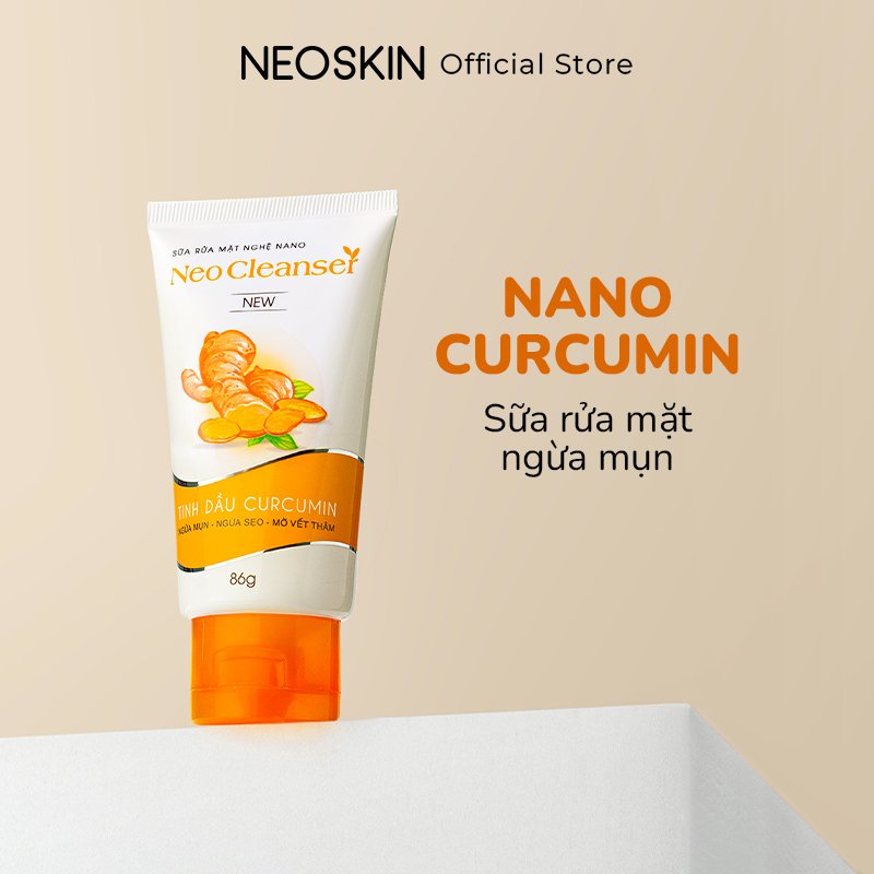 Sữa Rửa Mặt Nghệ Ngừa Mụn, Giảm Dầu, Làm Mờ Vết Thâm NEOCLEANSER Dành Cho Da Dầu Mụn 86gr (Tuýp)