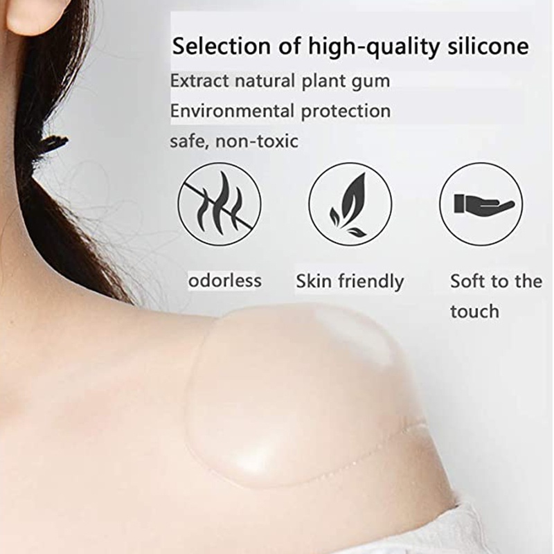 Miếng Đệm Vai Bằng Silicon Mềm Tự Dính Chống Trượt Cho Cả Nam Và Nữ ruiyan JP5