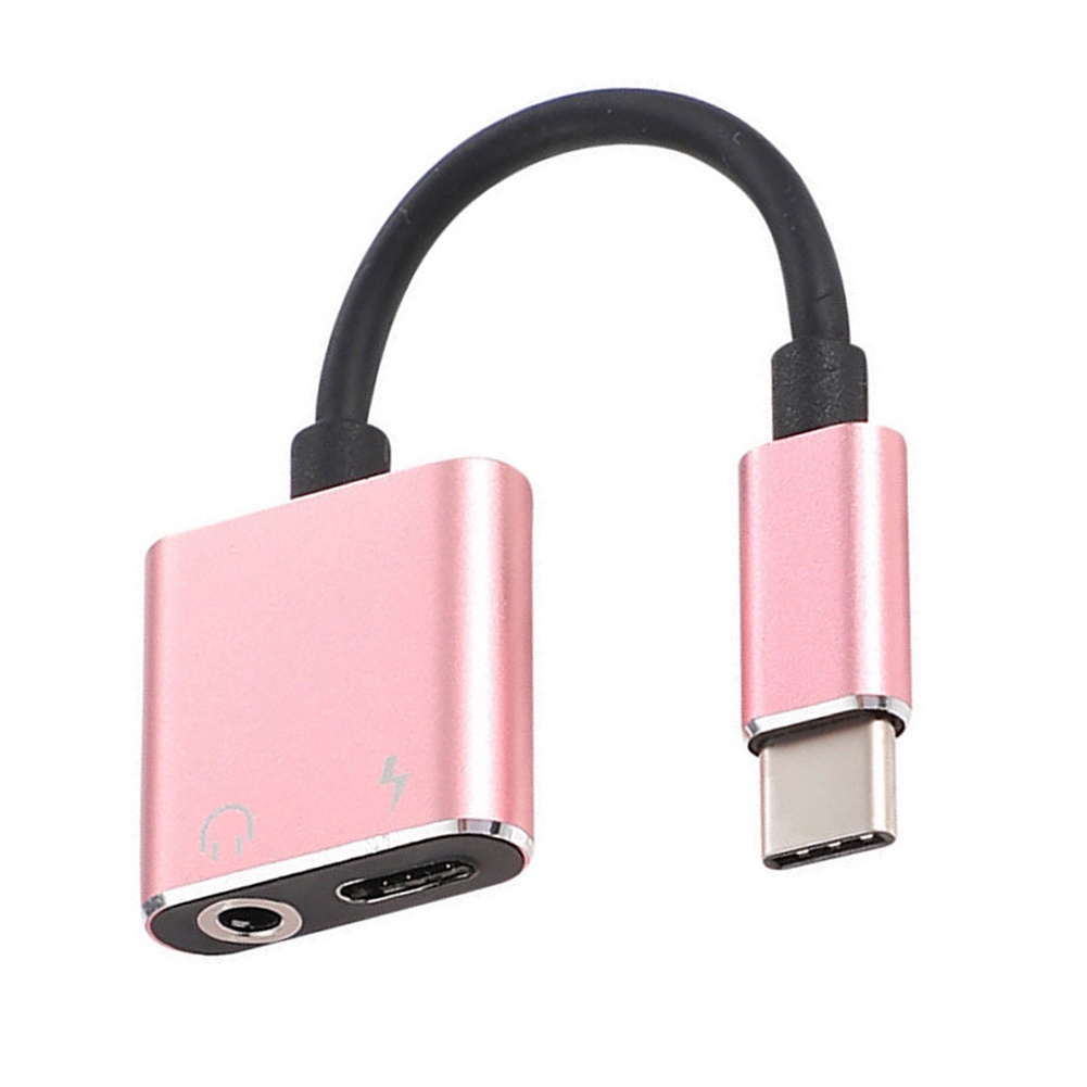 Dây cáp chuyển đổi âm thanh LENOVO Type C AUX 2 trong 1 giắc cắm 3.5mm tiện lợi