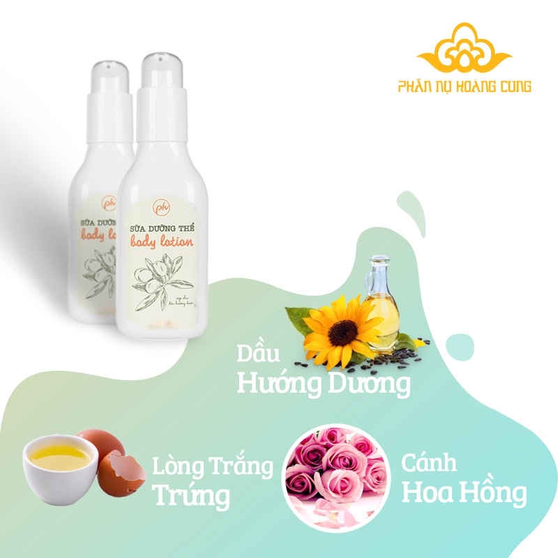 Sữa Dưỡng Thể Body Lotion Phấn Nụ Hoàng Cung 200ml/chai