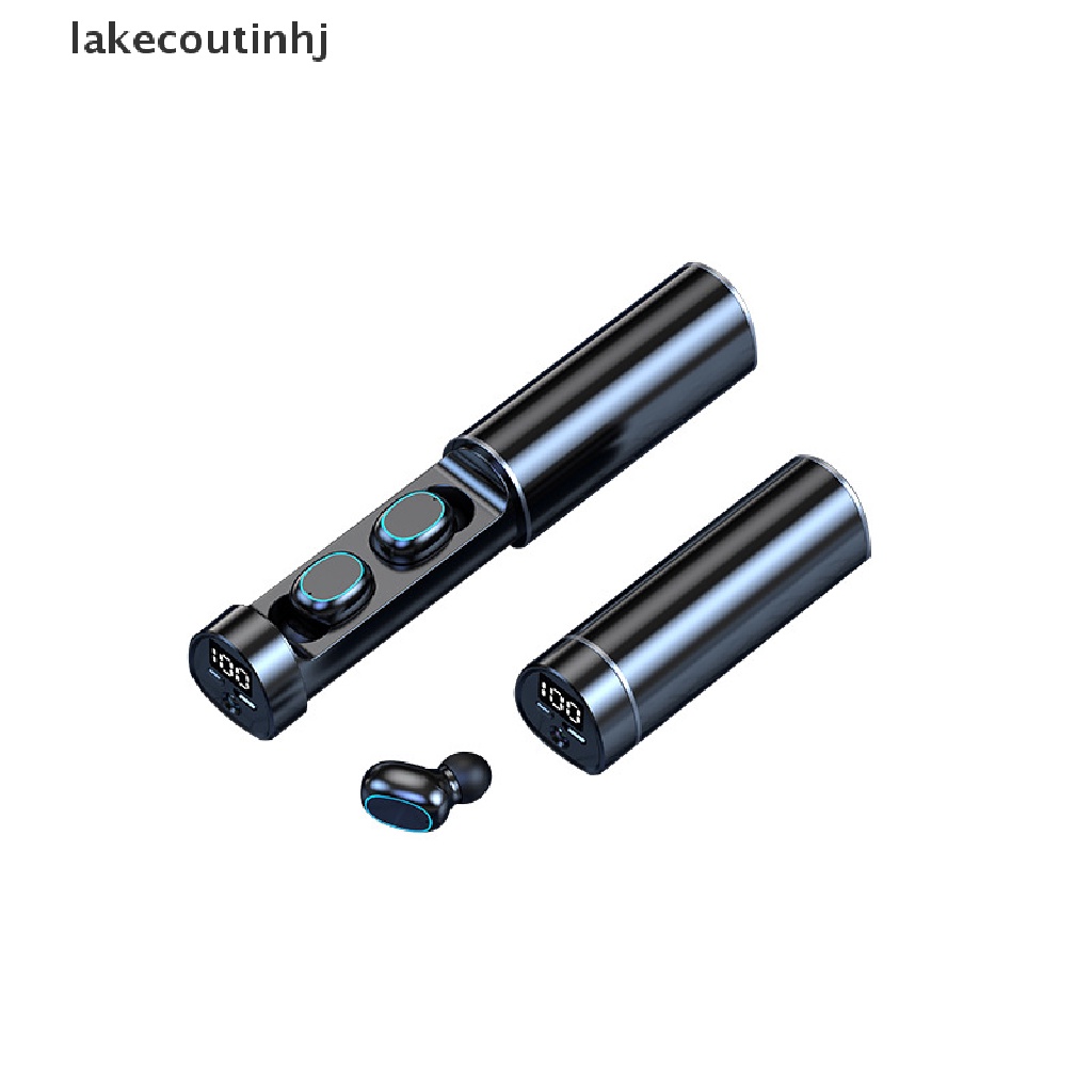 1 Cặp Tai Nghe Bluetooth 5.2 Không Dây Mini TWS Có Đèn Pin Cho Điện Thoại Thông Minh