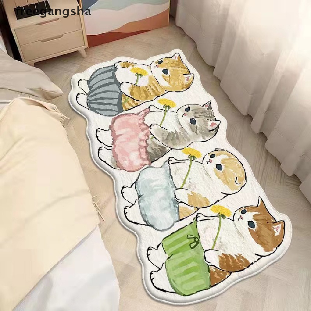 1 Thảm Chùi Chân Chống Trượt Hình Mèo Dễ Thương