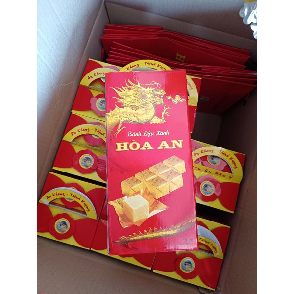 Bánh đậu xanh Hòa An hộp 1kg
