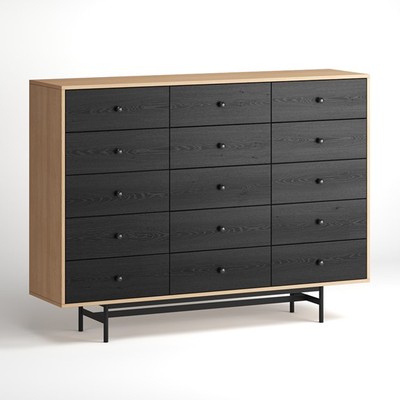 CHOBI, Tủ lưu trữ, tủ trưng bày DRA_320, 160x40x118cm, tủ gỗ Scandi Home