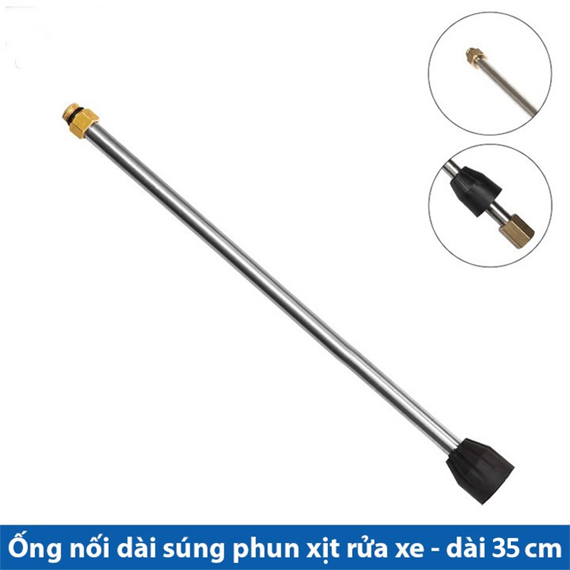 Ống nối dài xúng máy rửa xe C0004-62, vòi thanh nối dài 35cm cho xúng máy rữa xe cao áp, vòi kim loại