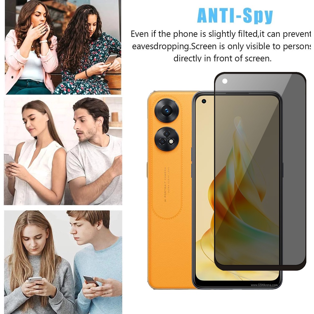 Kính Cường Lực Chống Nhìn Trộm Bảo Vệ Màn Hình Cho Oppo Reno 8T Reno8 T Reno8T 4G