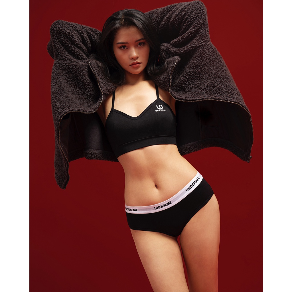 Quần lót nữ Cotton cao cấp Underme dáng HIPSTER tam giác cơ bản mặc hàng ngày thoáng mát thoải mái - UDM005