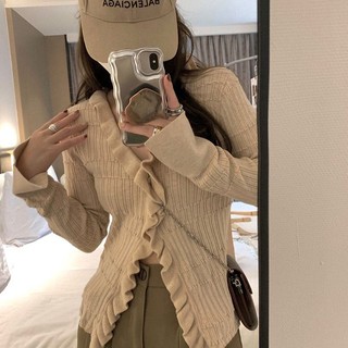 Hàng Có Sẵn Áo Cardigan Dệt Kim Tay Dài Phong Cách Hàn Quốc Cho Nữ