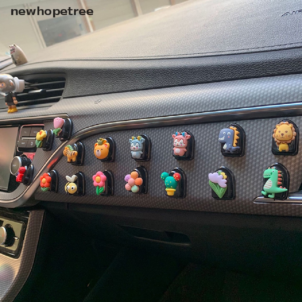 1 Móc Treo Dây Cáp USB / Chìa Khóa Tự Dính Gắn Bảng Điều Khiển Xe Hơi