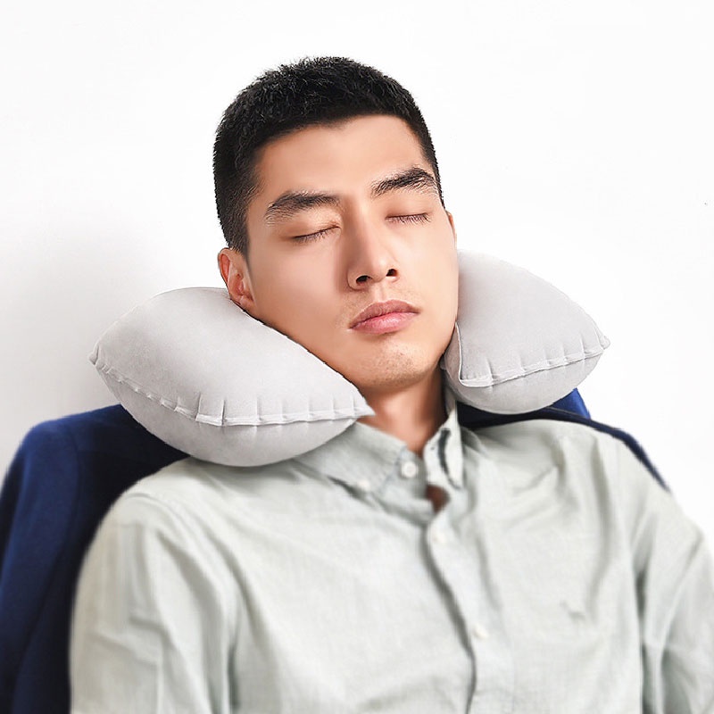 Nurgaz Gối Kê Cổ Hình Chữ U Bơm Hơi Tiện Dụng Khi Đi Du Lịch